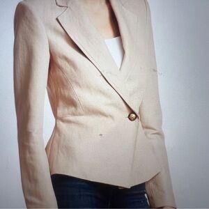 A.L.C. Fremont Linen Blend Blazer Light Tan